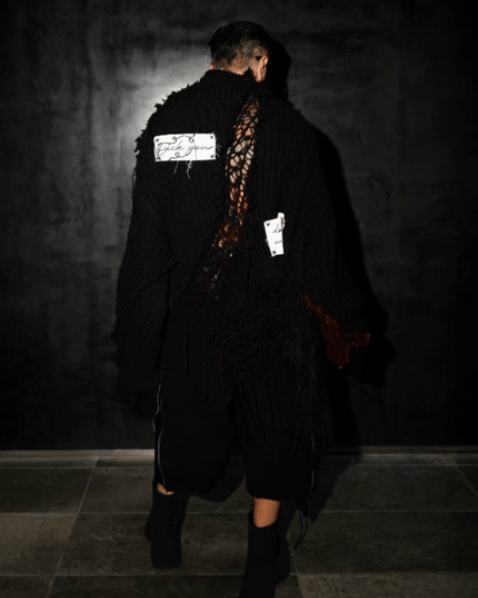 Fuck You Oversized Knit Sweater