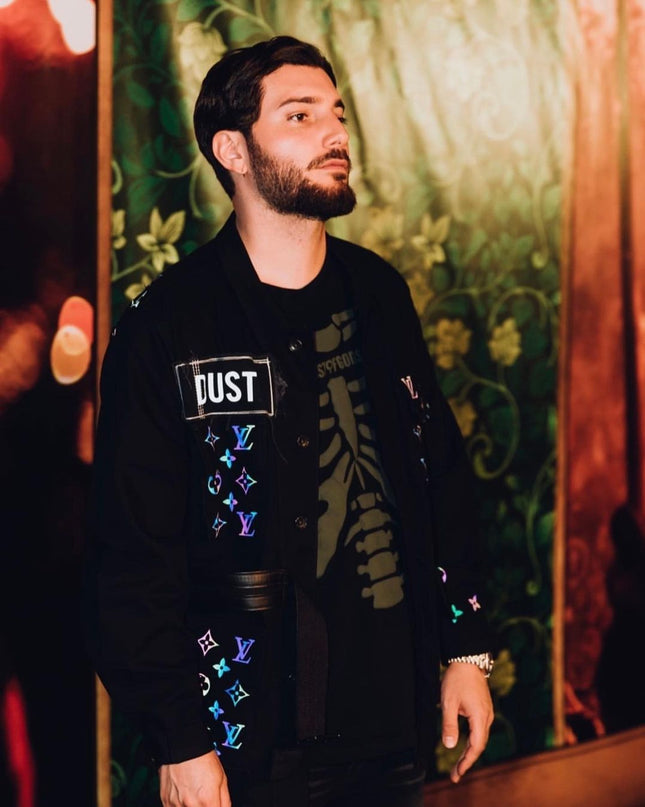 Alesso in Custom DUST Denim Jacket