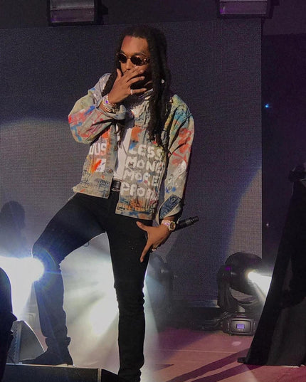 Takeoff in Custom Denim Jacket