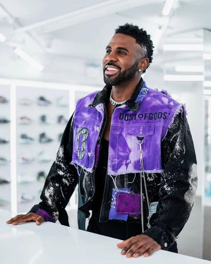 Jason Derulo in Custom Denim Jacket
