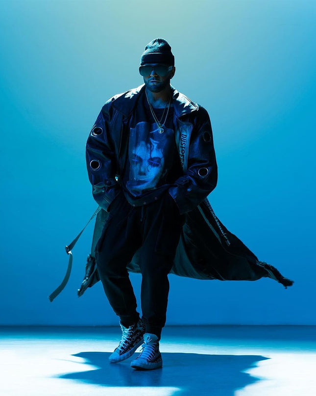 Karl Wolf in Custom Leather Coat