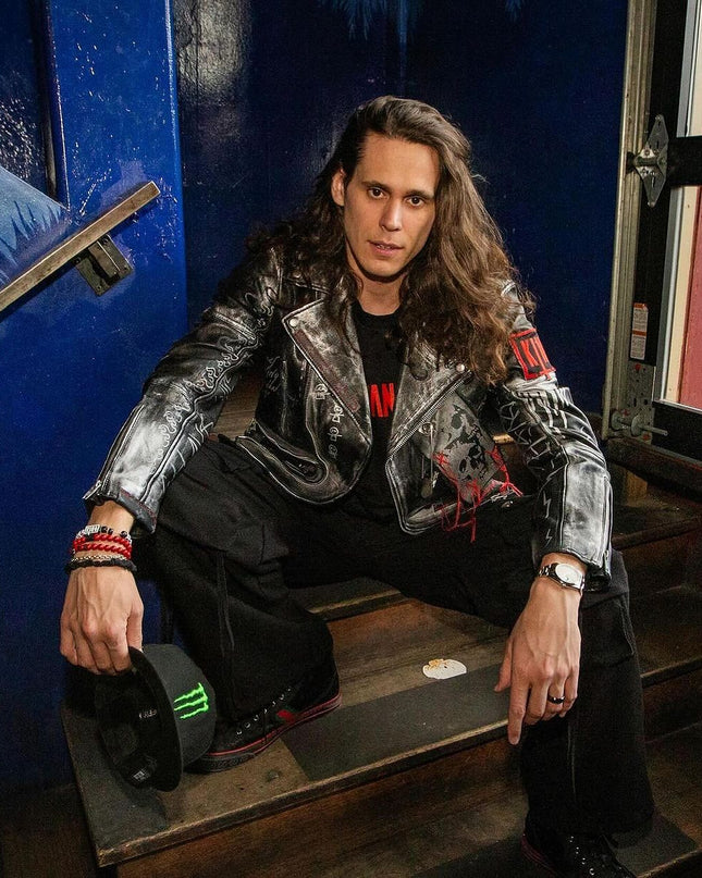 Sullivan King in Custom Leather Jacket