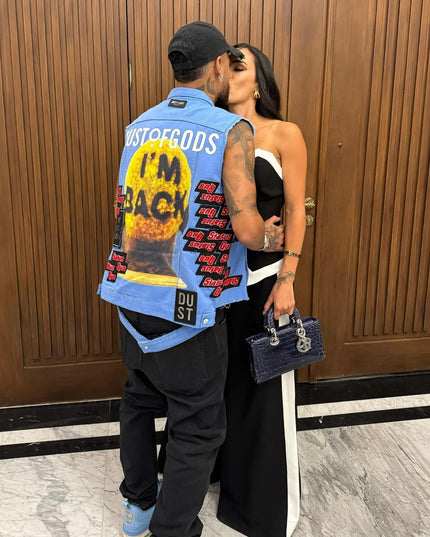 Neymar Jr in I'M BACK Denim Vest