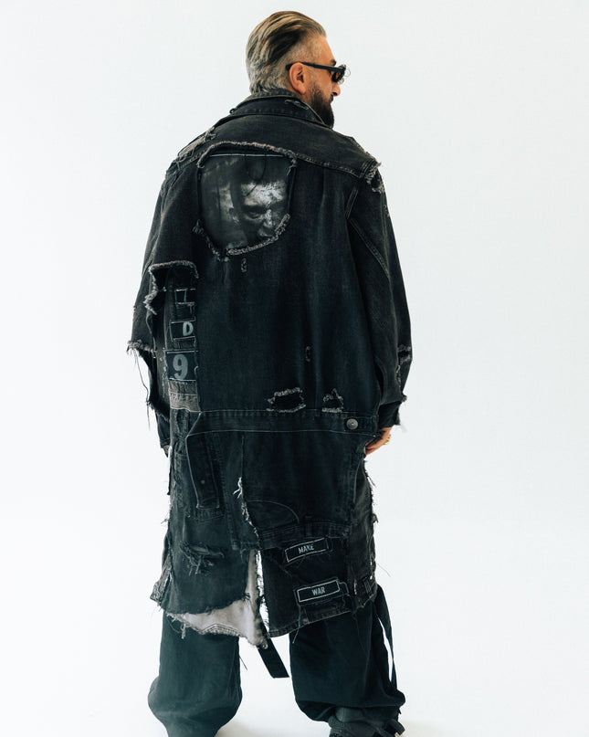 Deconstructed DOG Denim Coat