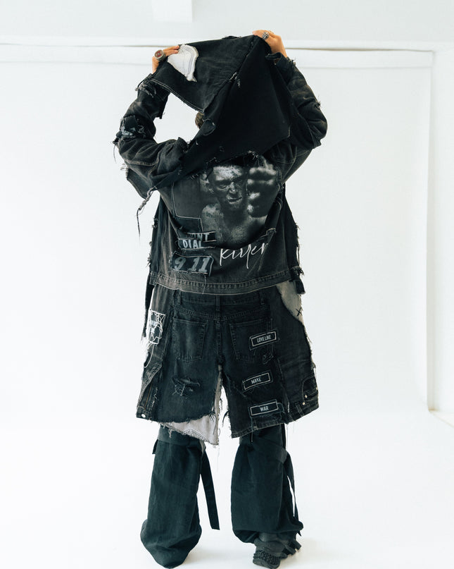 Deconstructed DOG Denim Coat