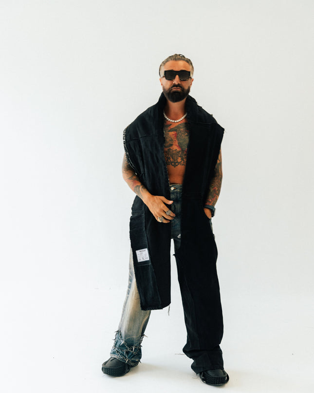 Deconstructed Denim Scarf