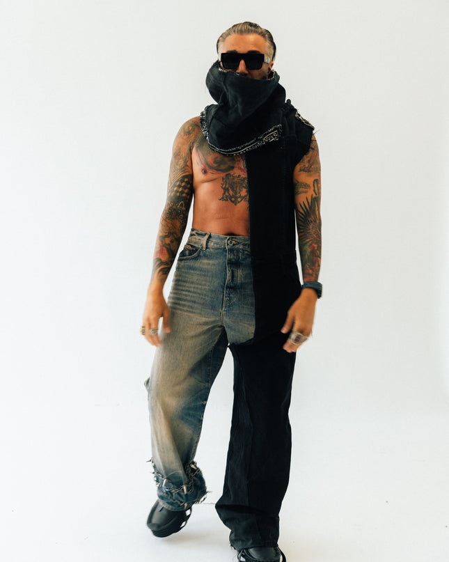 Deconstructed Denim Scarf