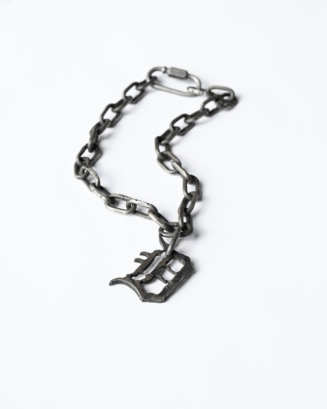 Dusted Steel "D" Necklace