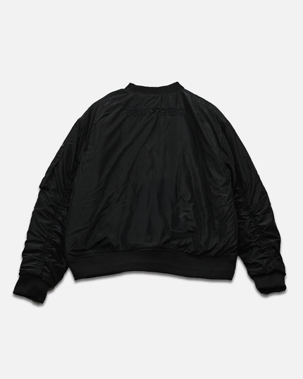 Black & Red Dust of Gods Bomber Jacket