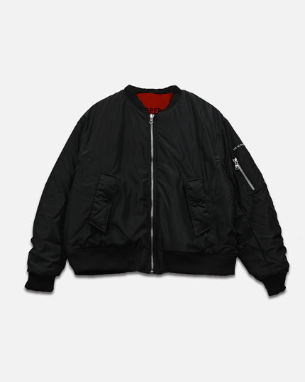 Black & White Dust of Gods Bomber Jacket