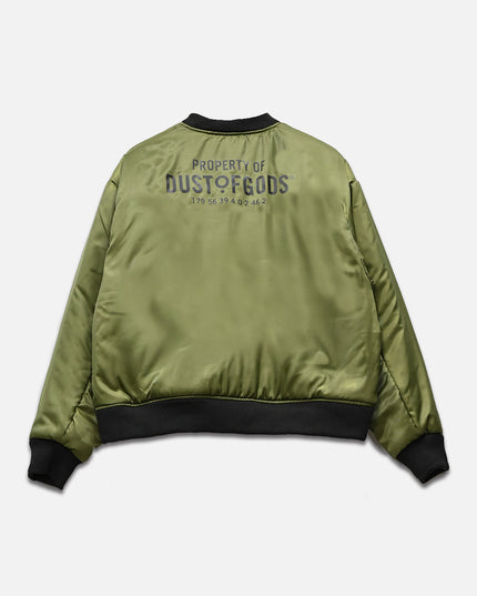 Black & Green Dust of Gods Bomber Jacket