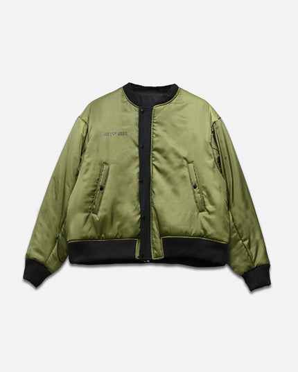 Black & Green Dust of Gods Bomber Jacket