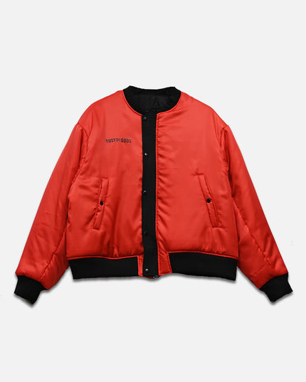 Black & White Dust of Gods Bomber Jacket