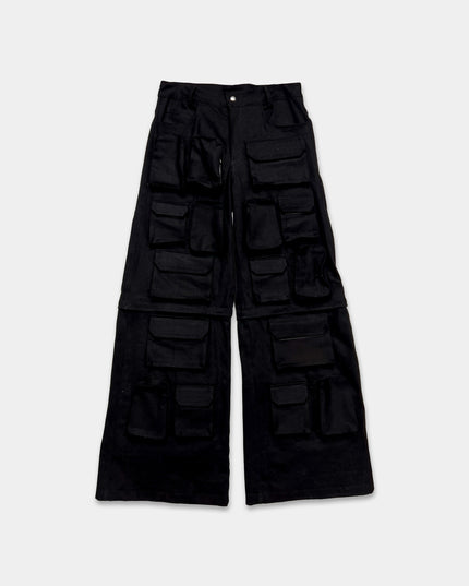 Black Pants with Many Pockets