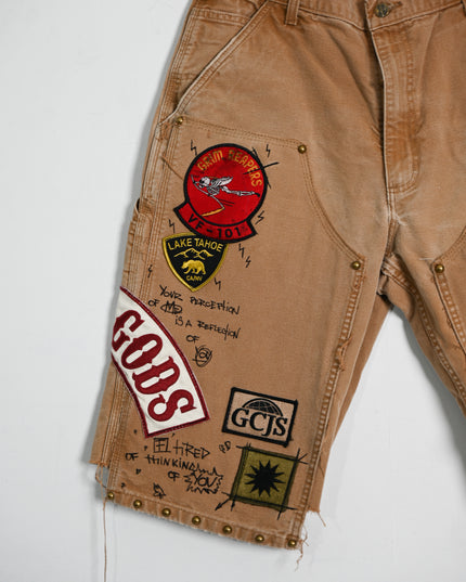 Oversized Dusted Workwear Shorts