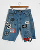 Oversized Denim Shorts in Sex, Dust, Rock & Roll