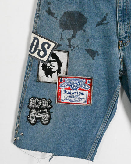 Oversized Denim Shorts in Sex, Dust, Rock & Roll