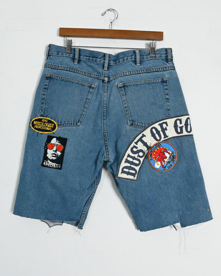 Oversized Denim Shorts in Sex, Dust, Rock & Roll