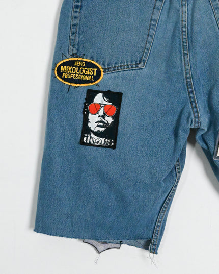 Oversized Denim Shorts in Sex, Dust, Rock & Roll