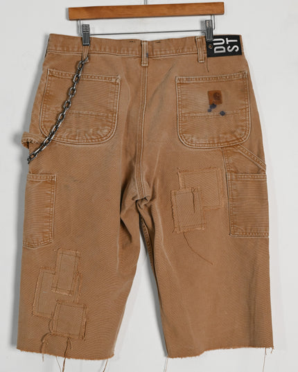 Oversized Chained Dusted Workwear Shorts