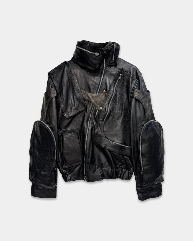 DOG Biker Leather Pocket Jacket