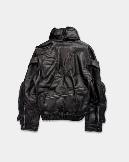 DOG Biker Leather Pocket Jacket