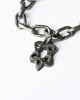 Dusted Steel Star of David Necklace