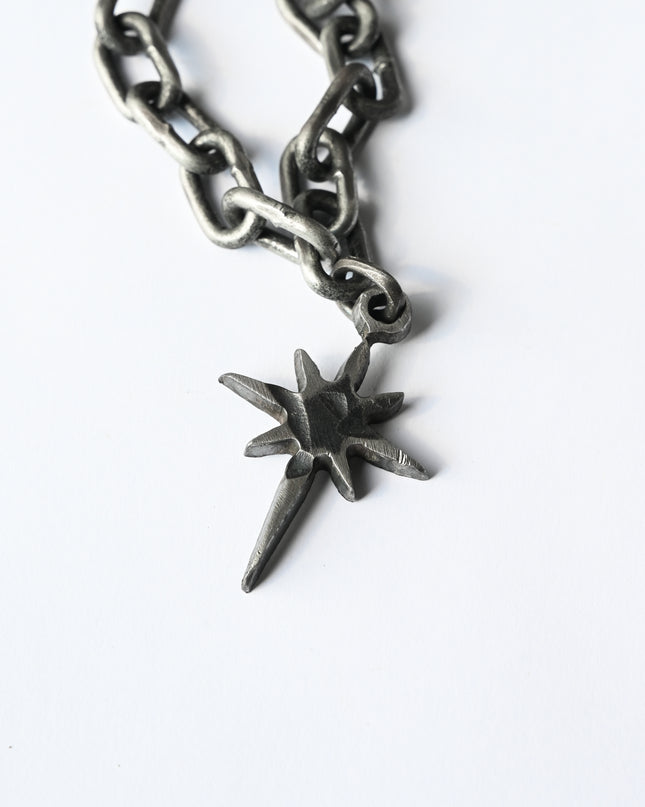 Dusted Steel North Star Necklace