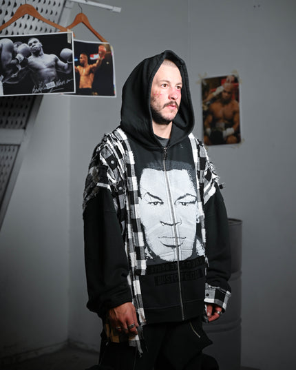 Deconstructed Flannel Tyson Hoodie