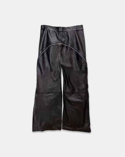 Dusted Leather Zip Pants
