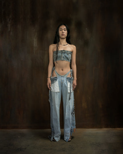 Deconstructed Jeans Top