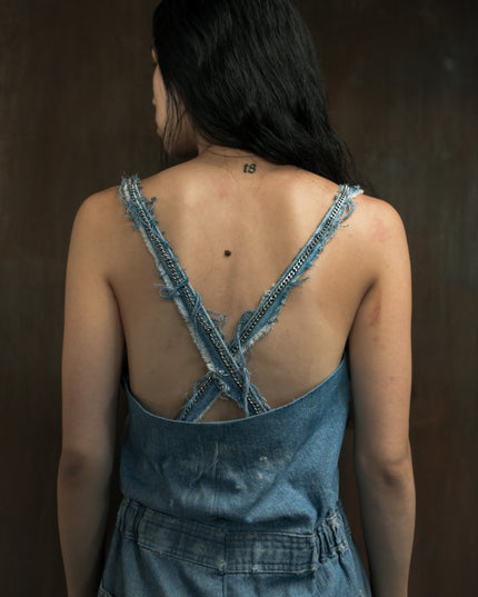 Dusted Denim Dress