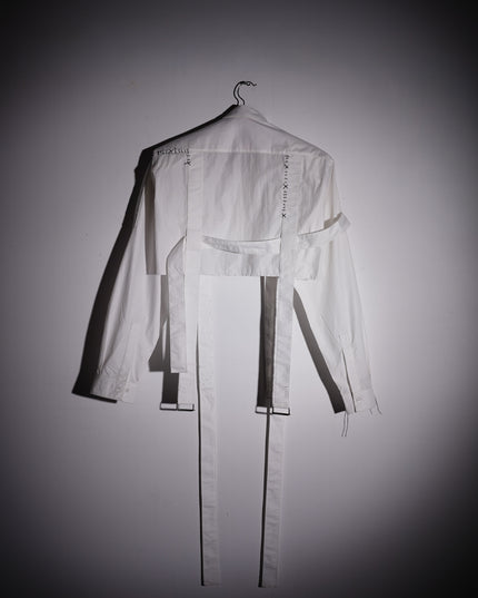 Cropped Strap Informal Dress Shirt