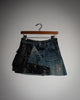 Deconstructed Denim & Leather Skirt
