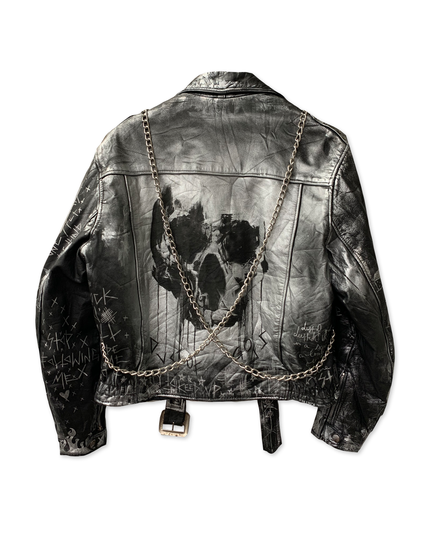 Skull & Bones Leather Jacket