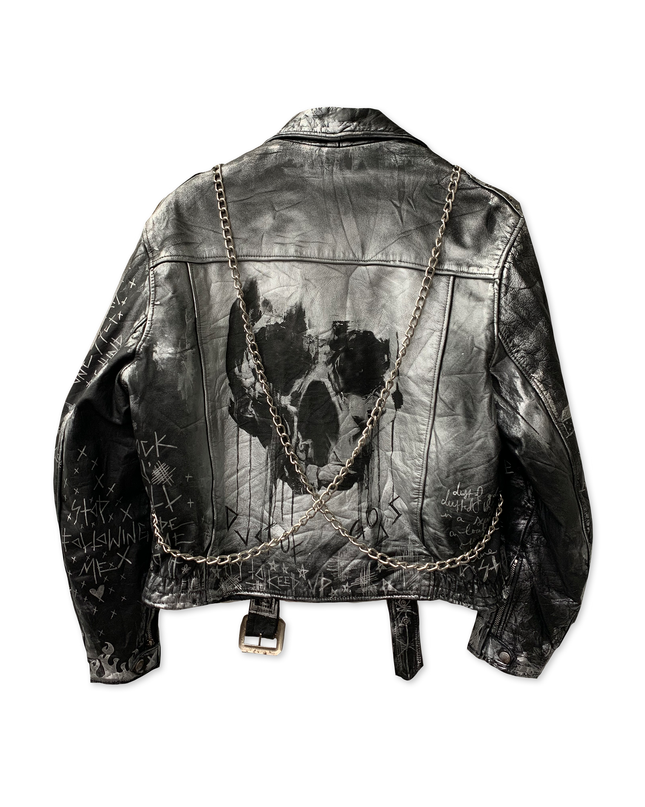 Skull & Bones Leather Jacket