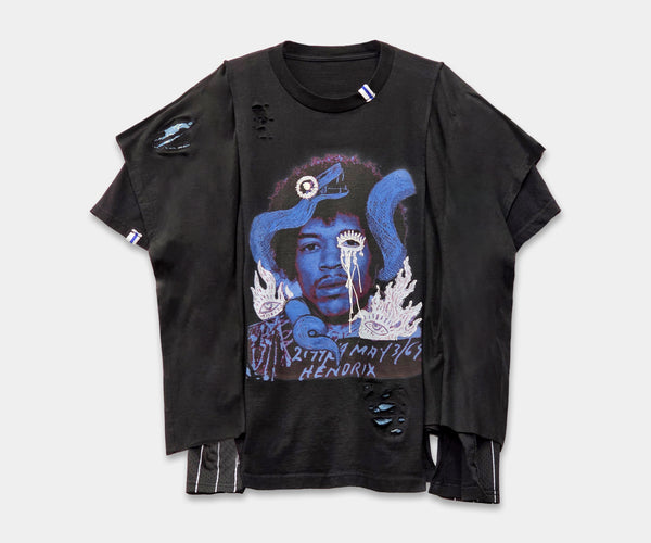 Blue Hendrix Deconstructed T-Shirt