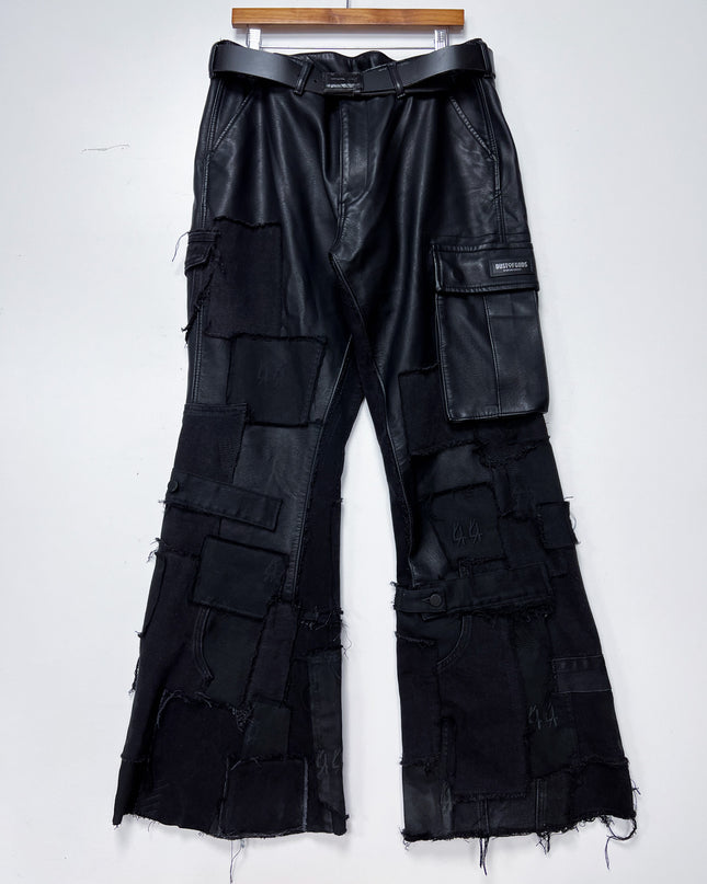 Dust of Gods Leather Patchwork Pants