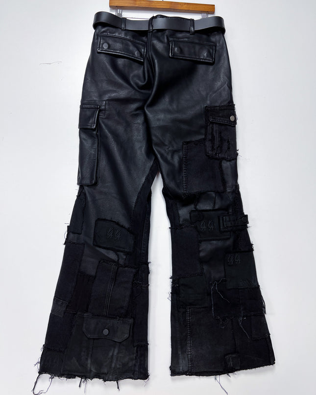 Dust of Gods Leather Patchwork Pants