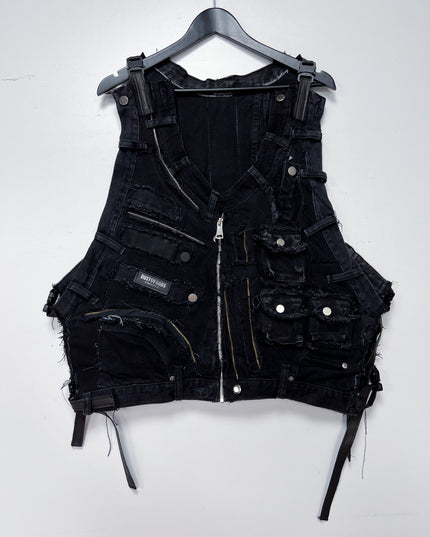 Deconstructed Distressed Vest