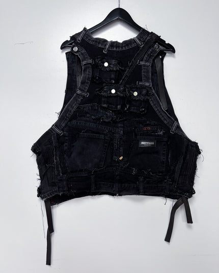 Deconstructed Distressed Vest