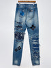 Ripped Dust Denim Pants