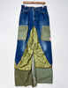 Dust of Gods Deconstructed Nylon and Denim Pants