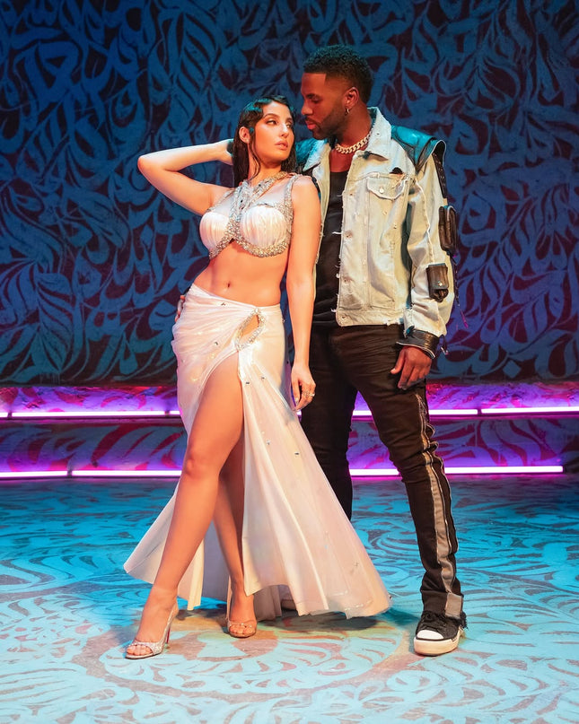 Jason Derulo in Custom Denim Jacket