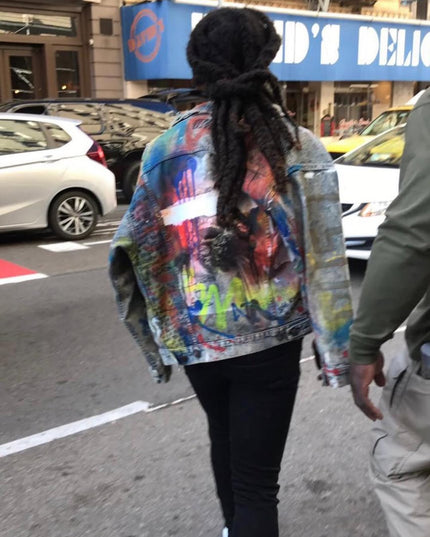 Takeoff in Custom Denim Jacket