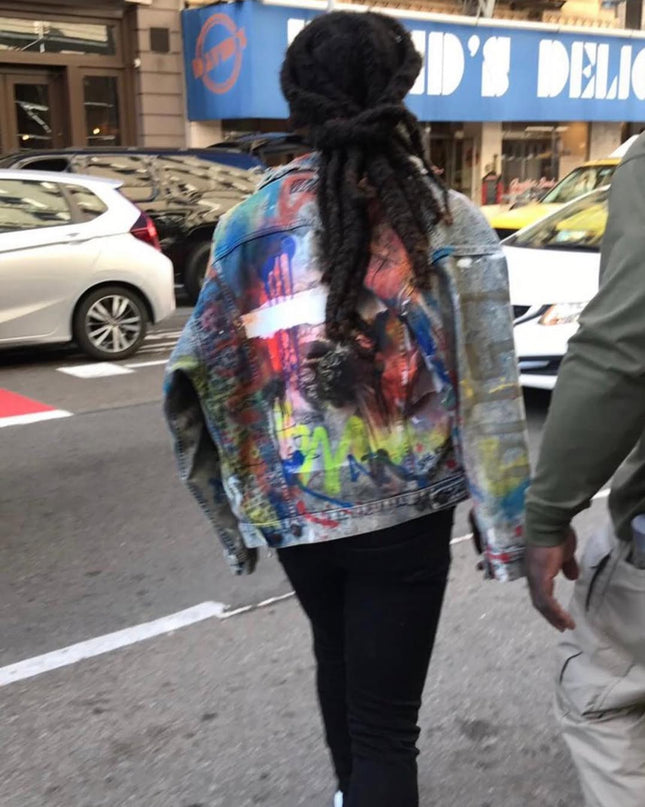 Takeoff in Custom Denim Jacket