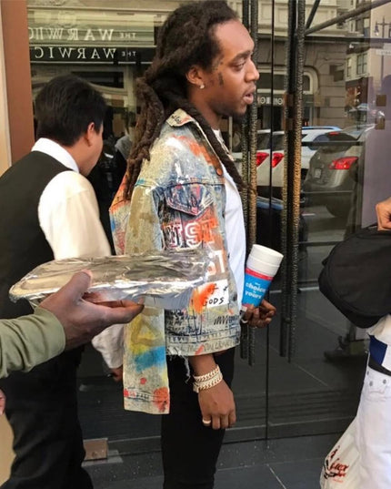 Takeoff in Custom Denim Jacket