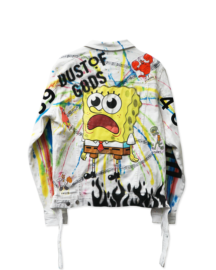 Dust of Spongebob Tie-Dye Denim Jacket