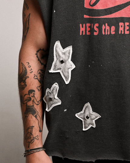 Jesus He's The Real Thing Graphic Sleeveless T-Shirt