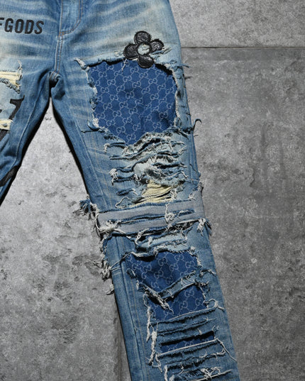 Archive Deconstructed LV Jeans